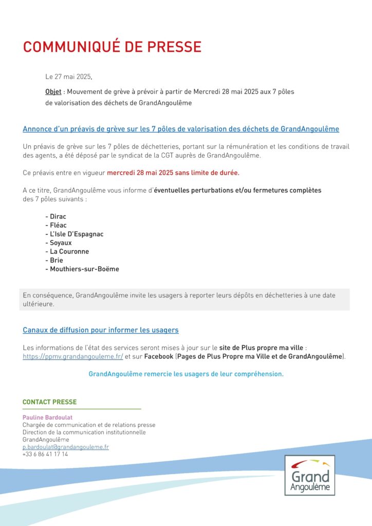 Grève valorisation des déchets